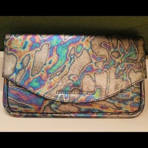 Aimee Kestenberg Leather Metallic Oil Slick Wallet